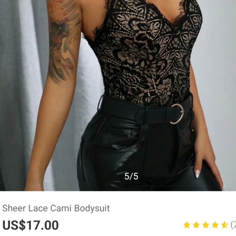 New shein lace bodysuit